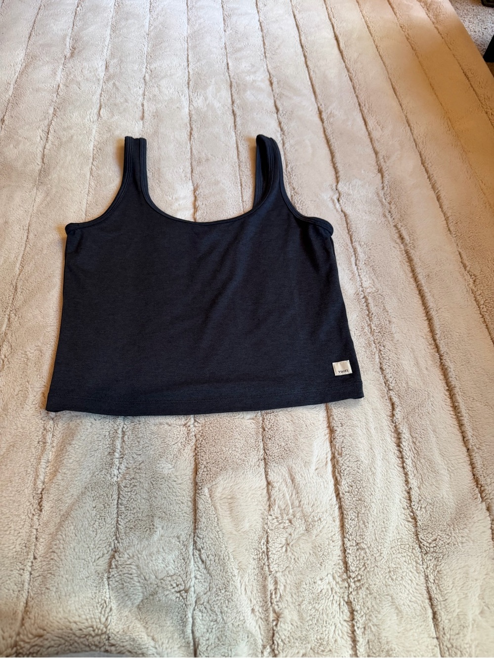 Vuori Halo Essential Tank, Midnight Heather, Size Medium